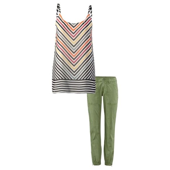 CABI #5043 Chevron Striped Linea Cami Tank Top S - Picture 9 of 14